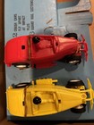 Vintage 60 s Eldon 1 32 Crash Car Jalopy Slot Cars  2 Cars  W  Box   Controller