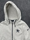 Nike Dallas Cowboys Nfl Team Apparel Full Zip Hoodie Jacket Men Sz L Performance