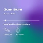 Zum Indigo Wild Bum Bidet In A Bottle - Natural Portable Bidet - Ideal For