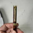 Marbled Brown   Red Fountain Pen     Iridium Point Germany  Gold Trim  Vintage