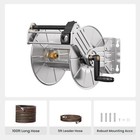 Giraffe Tools Heavy Duty Garden Hose Reel Wall Mount Water Hose Reel With Crank