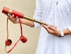 50x Antique Decor Spyglass Handheld Brass Telescope Og Leather  Gift For Him 18 