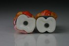 Vtg Bears Holding Pumpkins Thanksgiving Salt   Pepper Shakers 