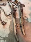 Antique Primitive Horse Hames  rustic  Folk Art Style  Vintage Decor Pair