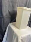 Vintage Tupperware 1314-6 Cracker Keeper Container W Lid 1314-6 Frosted White    
