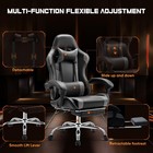Sweetcrispy Video Game Desk Chair - Ergonomic Computer With Footrest And Comfy