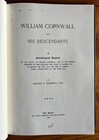 1901 1997 William Cornwall   Descendents Hardback New England Historic Genealogy