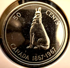 1967 Canada 50 Cent Coin - Centennial - 0 3 Oz   8000 Of Silver - Proof-like
