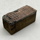 Vintage Printing Letterpress Printers Block Cut 3m Dur-o-pane Rolled Screen