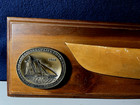 Vtg 1969 The America s Cup Life Challenge Half Hull Model Medal Plaque Rare Read