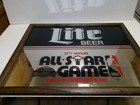 Vintage 1987 Nba All-star Game Lite Beer Framed Mirror Sign--kingdome  Seattle