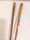 2 Vintage Wooden Pencils Raw Wooden Y2k Lead Retro Artsy Nostalgia 1970 School