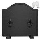  Firebacks For Fireplace 16 Inch - Fireplace Back Plates With Feet   Fire 