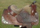 15 5  Vintage Bona Allen Equitation Show Saddle hand Tooled great 4 Trail ranch