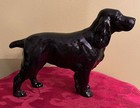 Vintage Beswick Cocker Spaniel - Glossy Black Figurine 8 l X 5 5 h 1955-72  968