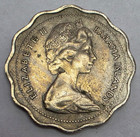 1966 Bahamas 10 Ten Cents - Circulated Bahamian Copper Nickel World Coin