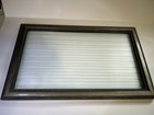 Vintage Framed Privacy Glass Rare Architectural Wear Is Shown In Photos