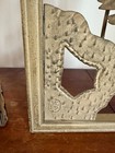 Vintage Mcm Asian Themed Tole-painted Metal Wall Plaques Garden As Is Condition