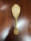 Vintage Antique Ornate  Old Hollywood Gold Gilt Vanity Hairbrush Brush 