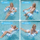 5 Pack Inflatable Pool Floats  Oksuwater 4-in-1 Water 5 Pack  Multicolor