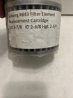 Solberg 843 Filter Element Replacement Cartridge 3-7 8    Od  2-3 8   id  2-3 4   h
