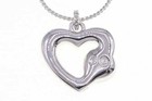 Swarovski Necklace Emotion 843865 Silver Metal Crystal Used Pendant Accessory