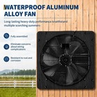 20 In Shutter Exhaust Fan Wall Mounted 4500 Cfm Shop Vent Louver Fan Automatic