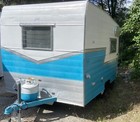 1968 Shasta Compact Vintage Travel Trailer Rear Lounge Version