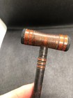 Antique  Neurological Hammer Wooden Medical Instrument With Amber Tip
