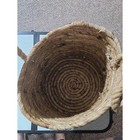 Handcrafted Natural Rope Storage Basket With Handles - Brown -