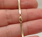 10  Flat Snake Chain Ankle Bracelet Anklet Real Solid 10k Yellow Gold