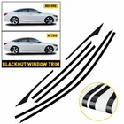 Chrome Delete Blackout Overlay For 2018-22 Honda Accord Sedan Window Trim M