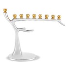 Zion Judaica Chanukah Artistic Barren Winter Tree Candle Menorah Fits Hanukkah C