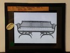 C  1800 American Mahogany Sofa  Magic Lantern Glass Slide