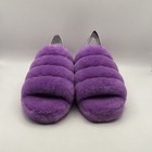 Women   s Sz 7 Ugg Fluff Yeah Slide Purple 1095119 Sandal Slipper
