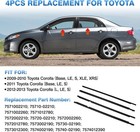 Weatherstrip Window Molding Trim Seal Belt Replacement For Toyota Corolla 09-12