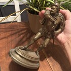 Pair Of Antique French E guillemin Bronze Statues Of Two Duelists