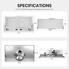 Custom Range Hood Insert 300 Cfm For Broan-nutone Pm300ss 21  Stainless Stee