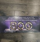 Halloween Wooden Light Up Boo Letters Led Tabletop Decor Haunted House New Large