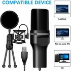 Voice Recording Usb Condenser Microphone For Pc laptop gaming streaming Etc