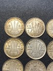 Lot Of 15 Australian 3 Pence Silver Coins - All 92 5  Silver