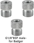 Airbrush Hose Adaptor Fitting 1 8  Male Conversion Adaptor For Badger Air