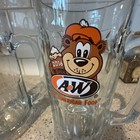 Set Of 2 A w Root Beer Glass Soda Mugs Heavy Tankard 7  Tall  2016 2018