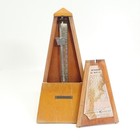 Vintage Seth Thomas Metronome De Maelzel Wooden Wind Up E899-575 Works J32
