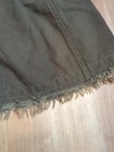 Free People Military Utility Jacket Womens Size 8 Drawstring Long Jacket Green