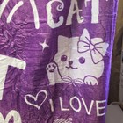 New Best Cat Mom Ever Purple Fleece Blanket 36x48 Soft Throw Cat Lover Gift