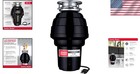 Efficient Continuous Feed 1 25 Hp Garbage Disposal - Quiet Food Waste Grinding