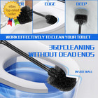 Toilet Brush And Holder Set  2 Pack Long-handle Toilet Brush  Non-slip Grip