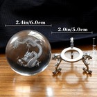 3d Dragon Crystal Ball With Stand  Chinese Dragon Figurine Decor Glass Sphere Pa