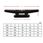 Rolasm Boat Black Cleat Nylon Cleat Kayak Cleat Boat Dock Cleat 4  5  6    8  4   